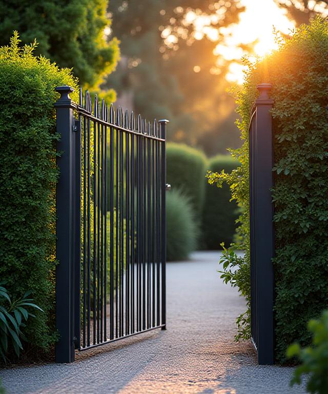 Recinzione metallica moderna a Roma